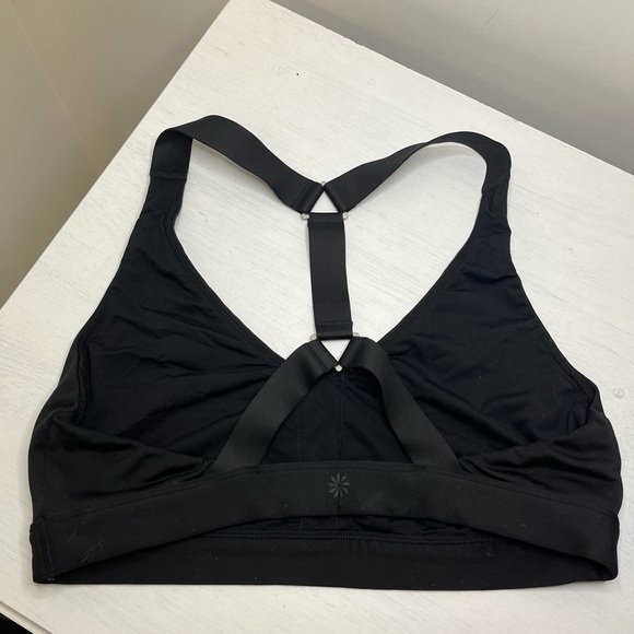 Athleta Ascent Bra Black T-Back Sports Bra A-C - Picture 6 of 9